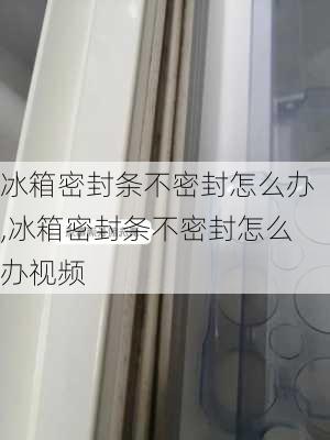 冰箱密封条不密封怎么办,冰箱密封条不密封怎么办视频