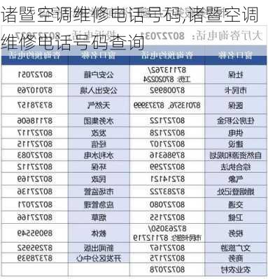 诸暨空调维修电话号码,诸暨空调维修电话号码查询