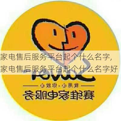 家电售后服务平台起个什么名字,家电售后服务平台起个什么名字好