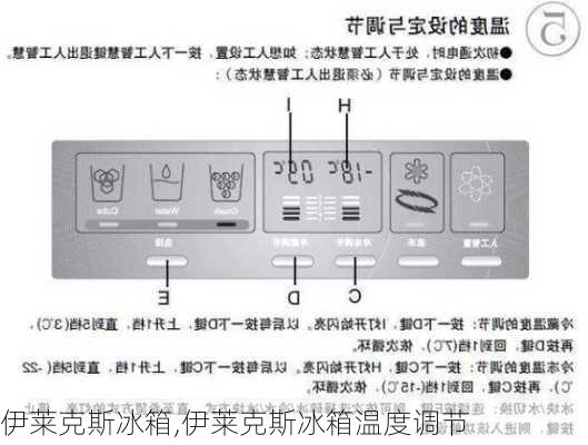 伊莱克斯冰箱,伊莱克斯冰箱温度调节