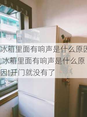 冰箱里面有响声是什么原因,冰箱里面有响声是什么原因!开门就没有了