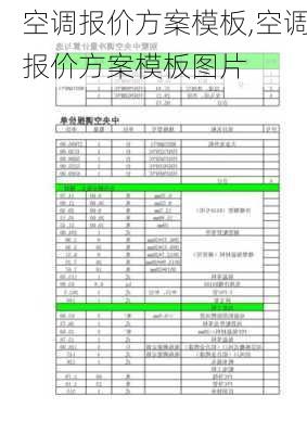 空调报价方案模板,空调报价方案模板图片