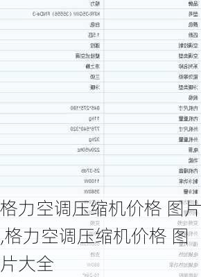 格力空调压缩机价格 图片,格力空调压缩机价格 图片大全