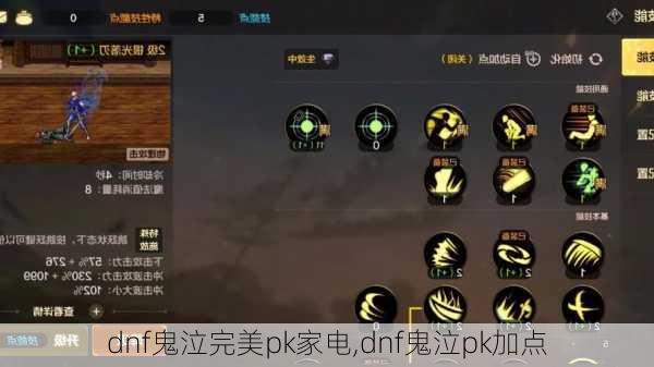 dnf鬼泣完美pk家电,dnf鬼泣pk加点