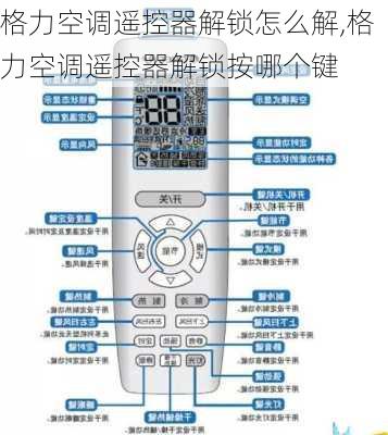 格力空调遥控器解锁怎么解,格力空调遥控器解锁按哪个键