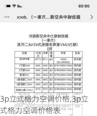 3p立式格力空调价格,3p立式格力空调价格表