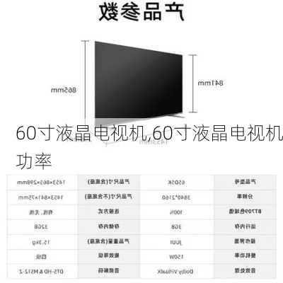 60寸液晶电视机,60寸液晶电视机功率