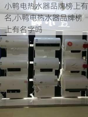 小鸭电热水器品牌榜上有名,小鸭电热水器品牌榜上有名字吗